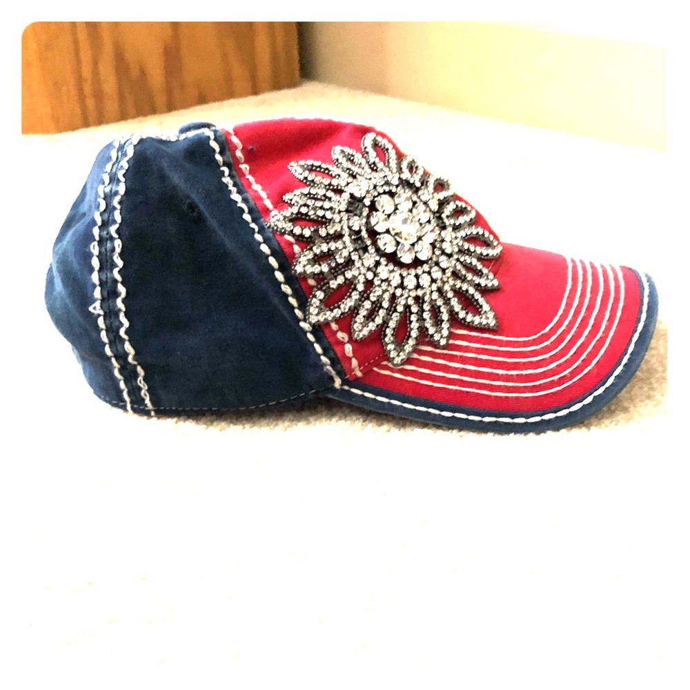 Blinged out ball cap